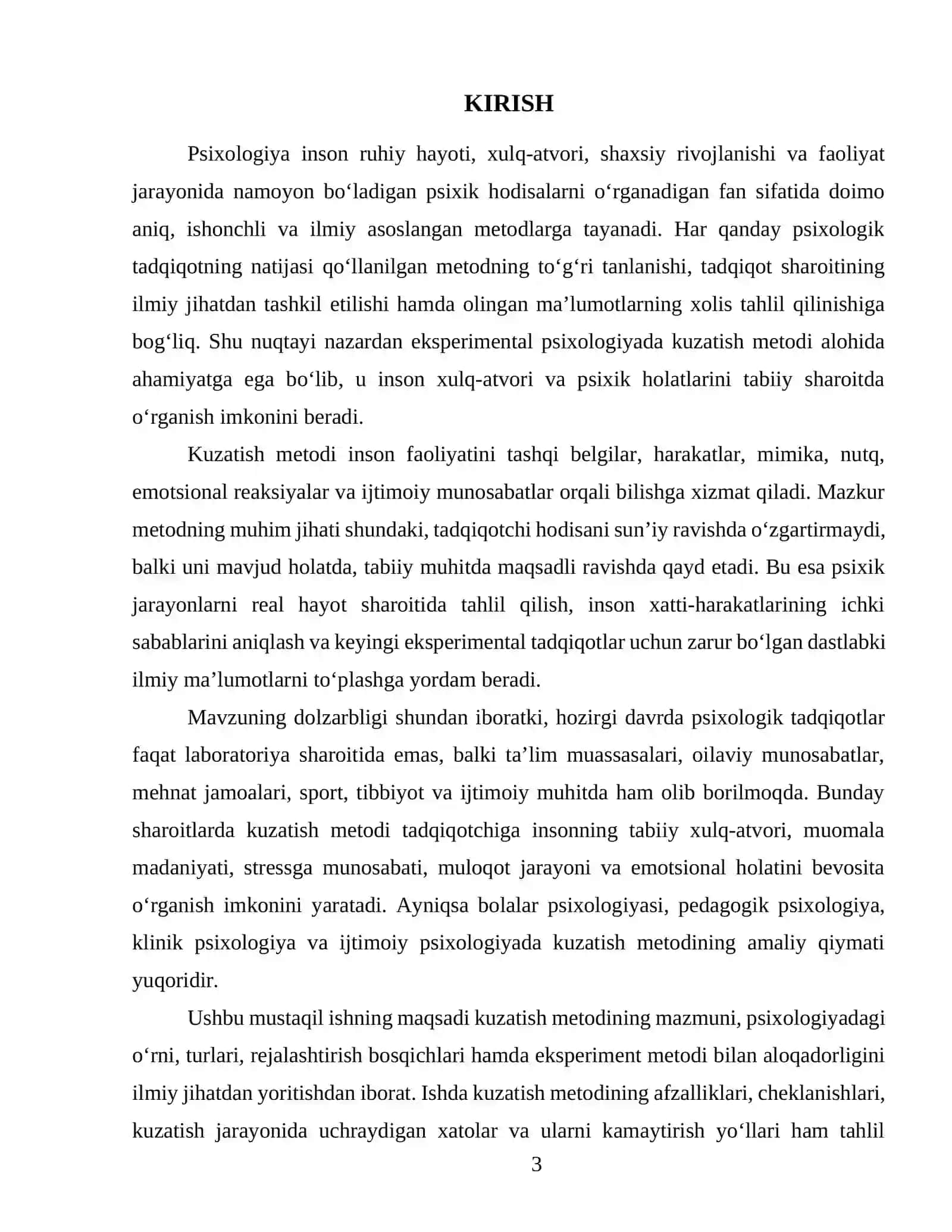 Eksperimental psixologiya kuzatish 3