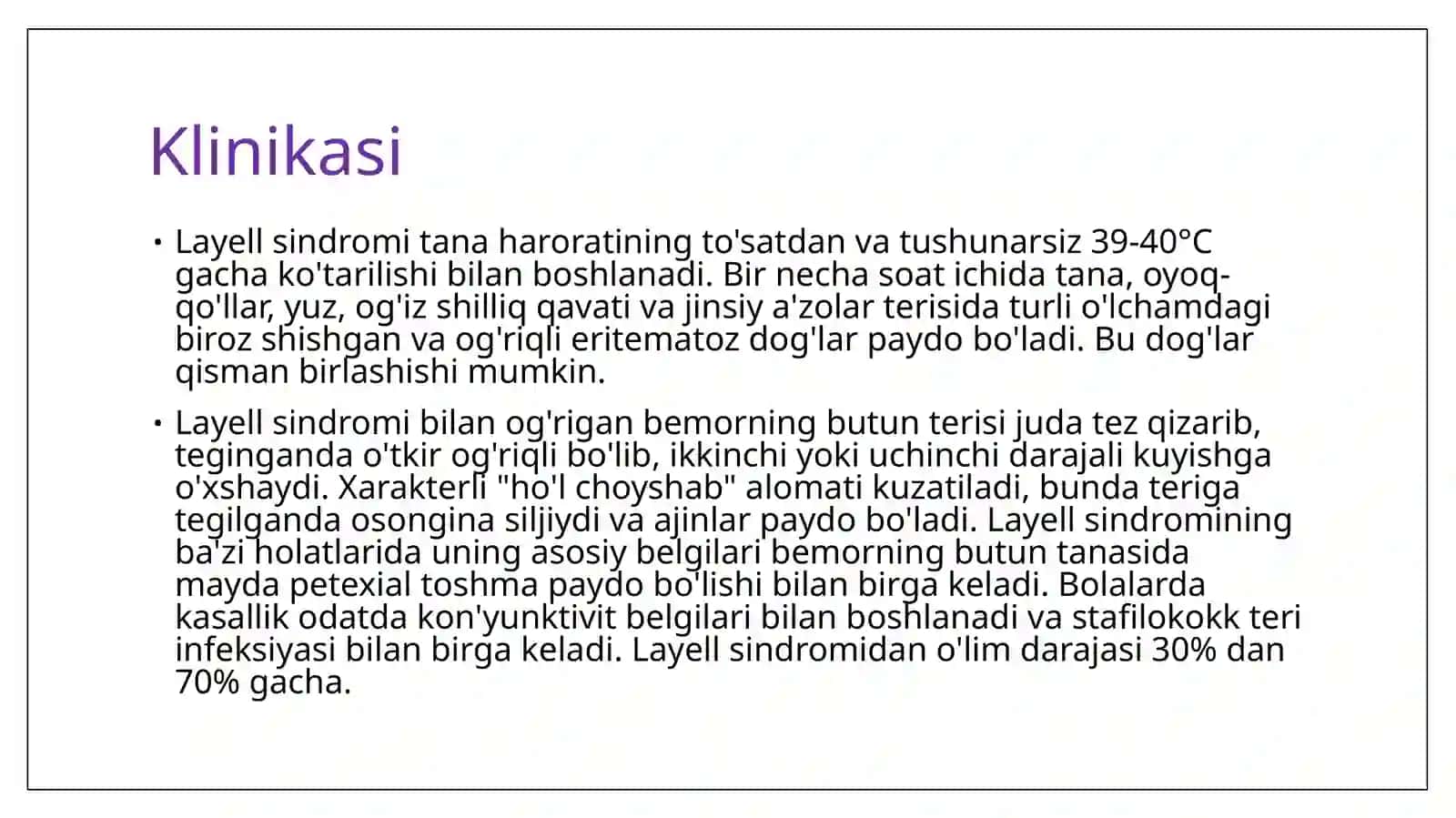 Layell va Stivens-Djonson sindromlari 3