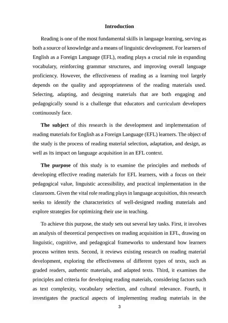 Developing Reading Materials for elementary level EFL learners 3