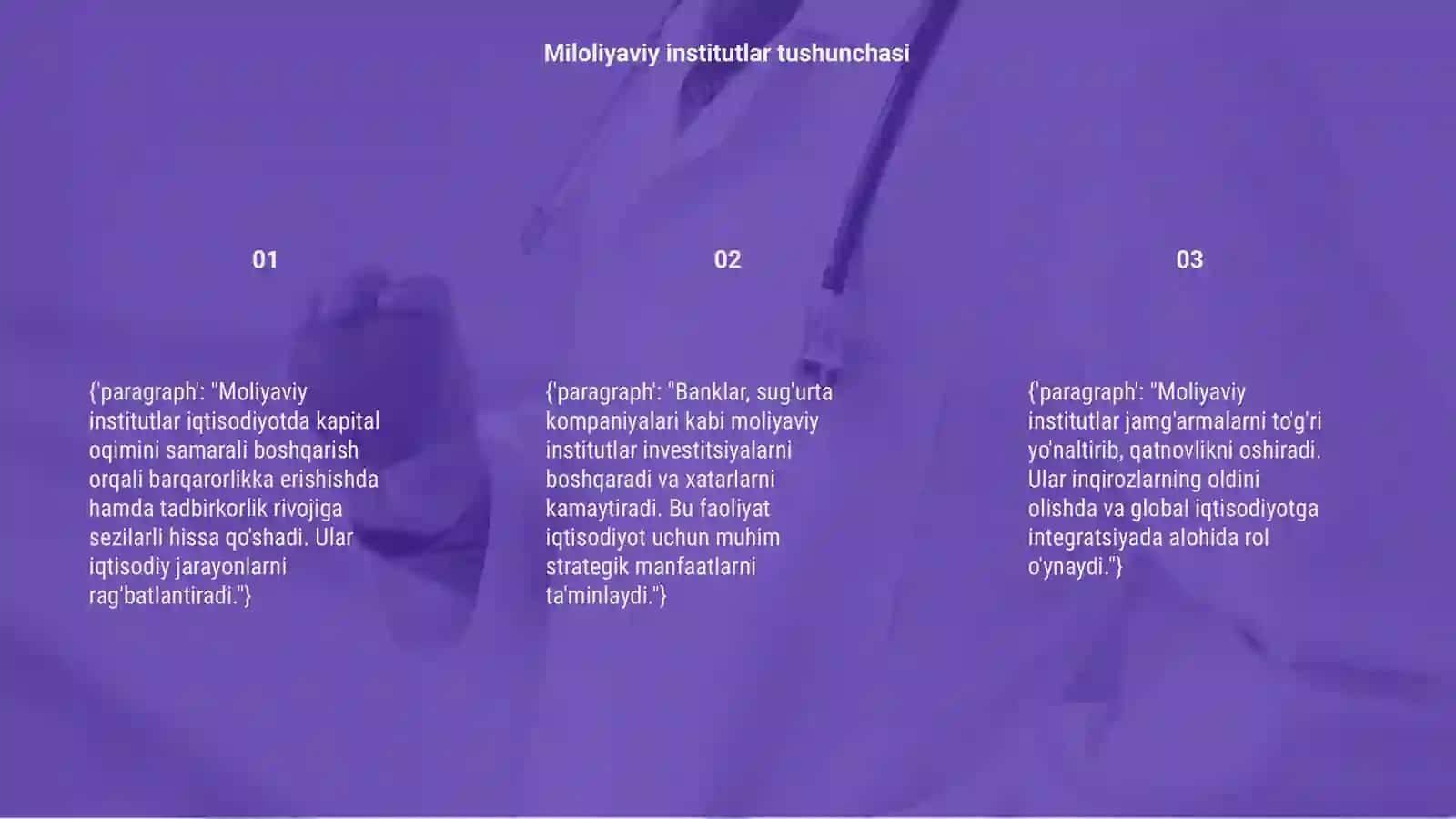 Miloliyaviy intitutlar va ularning iqtisodiyotdagi ahamiyati 3