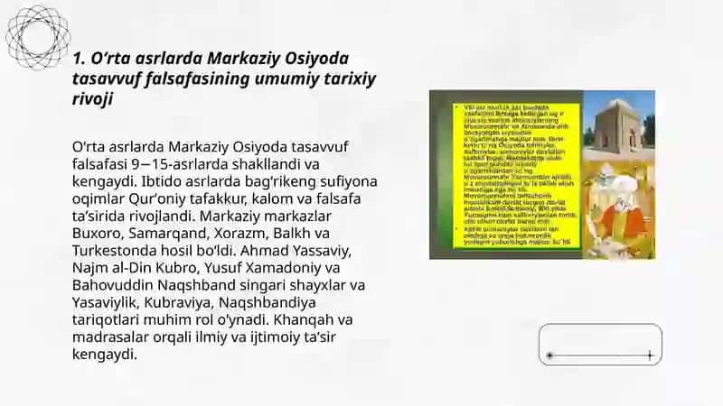 Oʻrta asrlarda markaziy osiyoda tasavvuf falsafasi va hadis ilmi rivoji 3