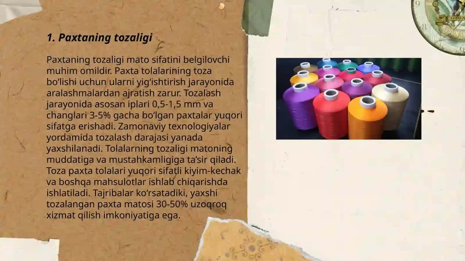 Paxta ipining sifatini belgilovchi standartlar 3