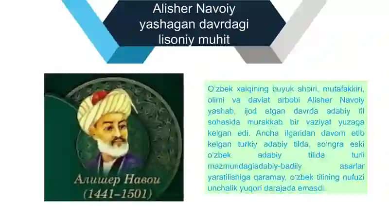 Alisher Navoiyning tilning paydo boʻlishi haqidagi qarashlari va ularning asosi 3