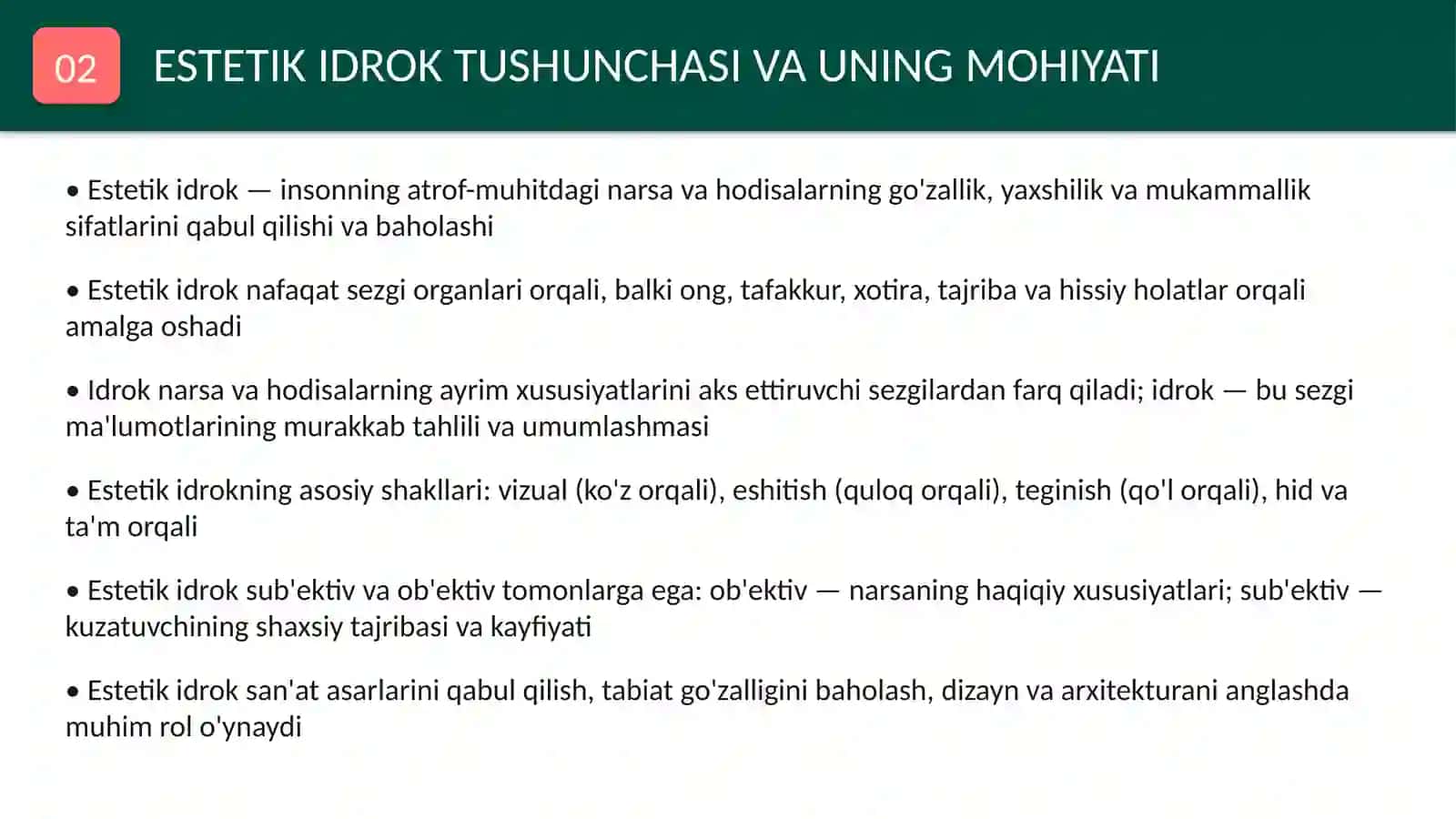 Olamni virtual va vizual estetik idrok etishning farqlari 3