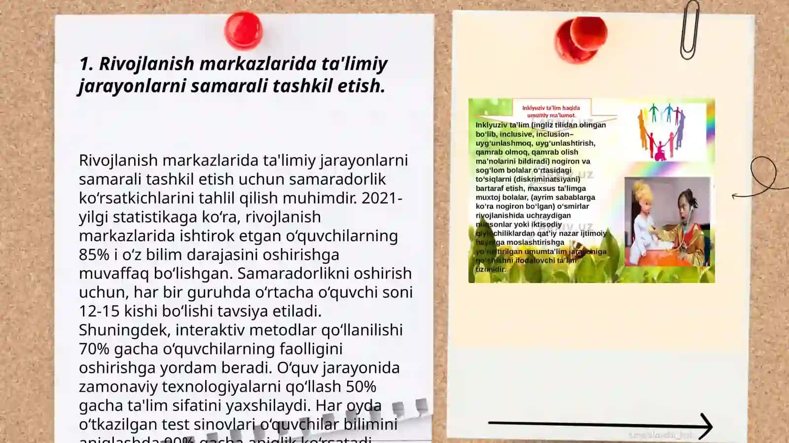Maktabgacha ta'lim tashkilotlarida rivojlanish markazlarida ta'limiy faoliyatga rahbarlik qilish, Abdulhamidova Gulhayo 3