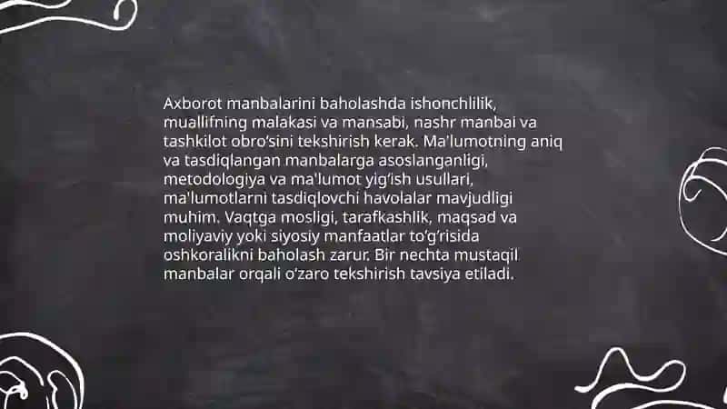 Axborotni mustaqil tahlil qilish ko‘nikmalarini egallash 3