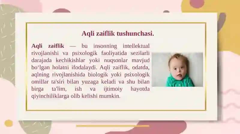 AQLI ZAIF BOLALAR 3
