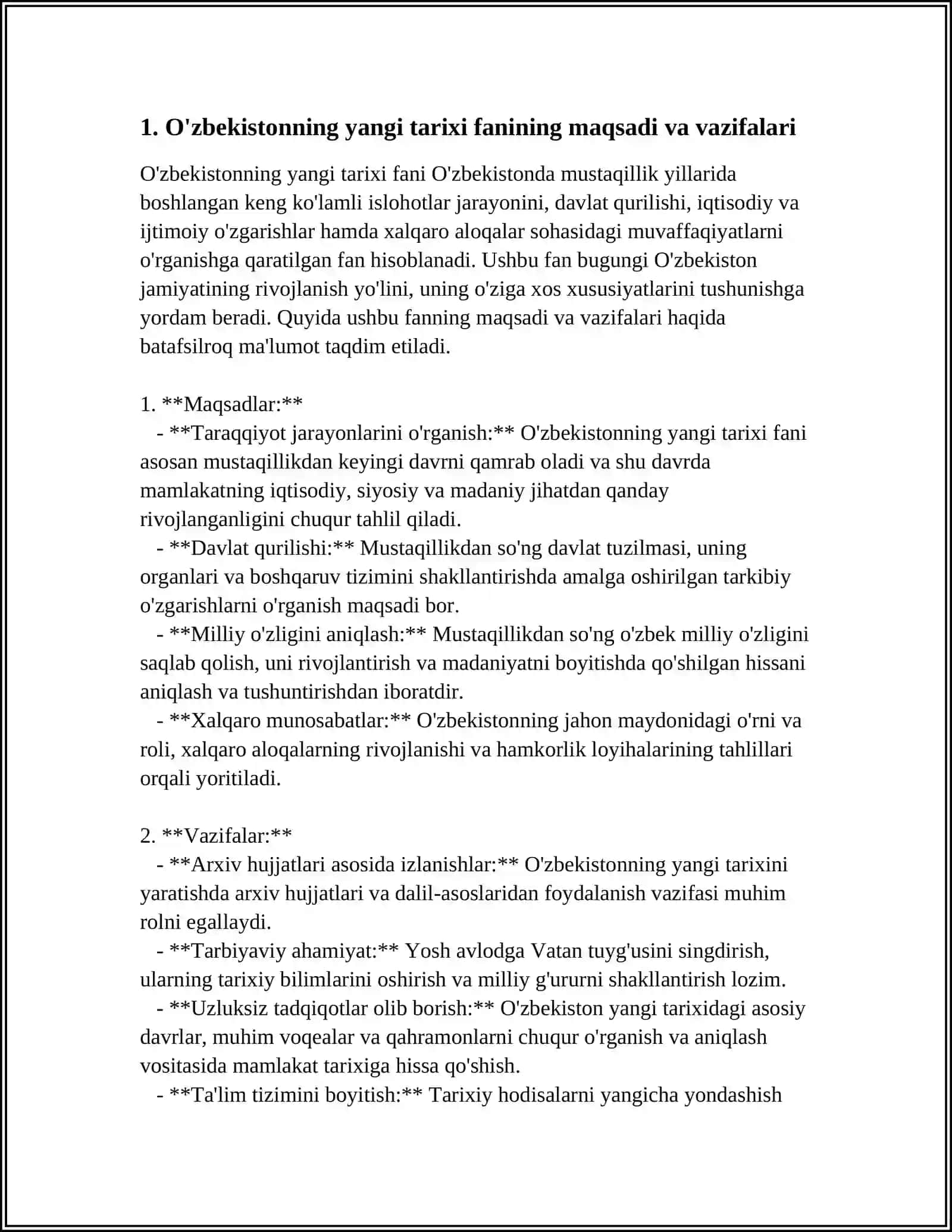 O'ZBEKISTONNING ENG YANGI TARIXI FANINING METODOLOGIK ILMIY-NAZARIY ASOSLARI USULLARI VA TAMOYILLARI 3
