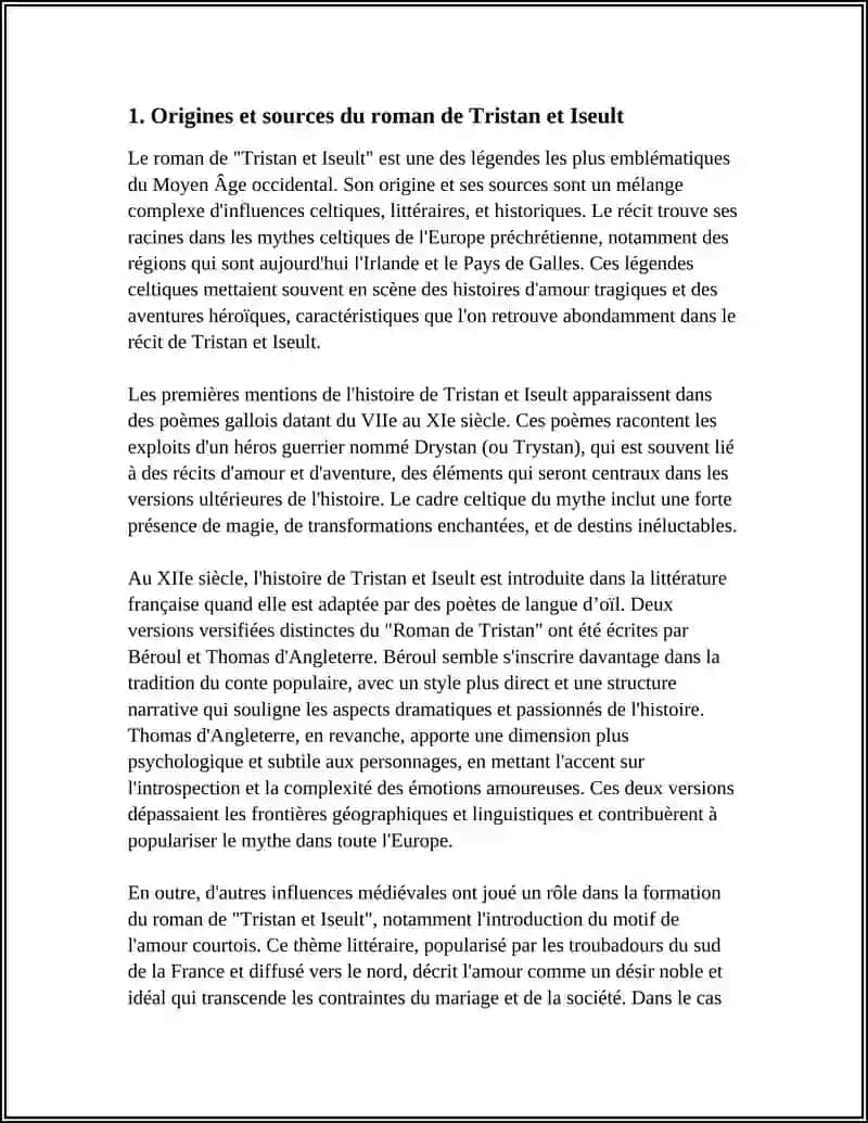 LE ROMAN DE "TRISTAN ET ISEULT" 3
