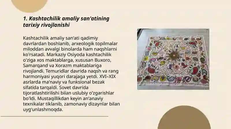 Kashtachilik amaliy san'at turi 3