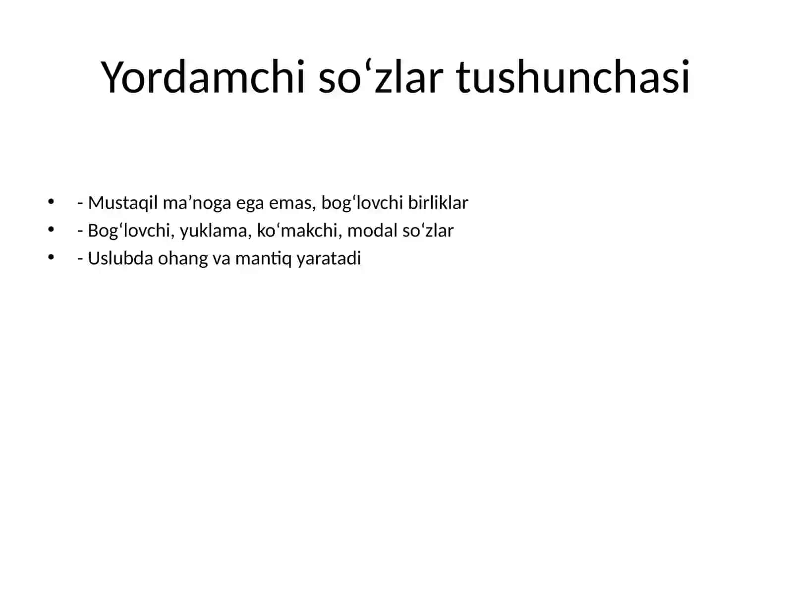 Ozod Sharofiddinov maqolalarida yordamchi so‘zlar uslubiyati 3