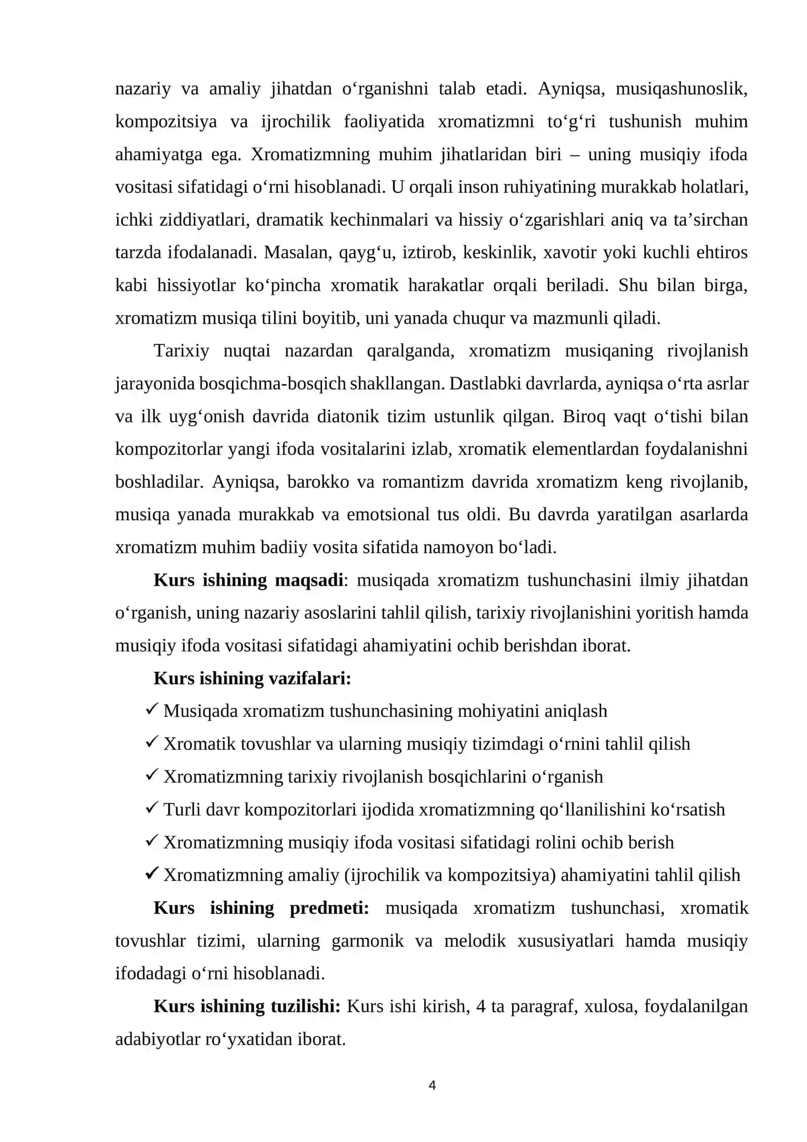 Musiqada xromatizm tushunchasi 3