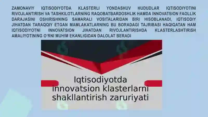 Raqamli iqtisodiyot va innovatsion klasterlarning mintaqaviy rivojlanishdagi roli. 3