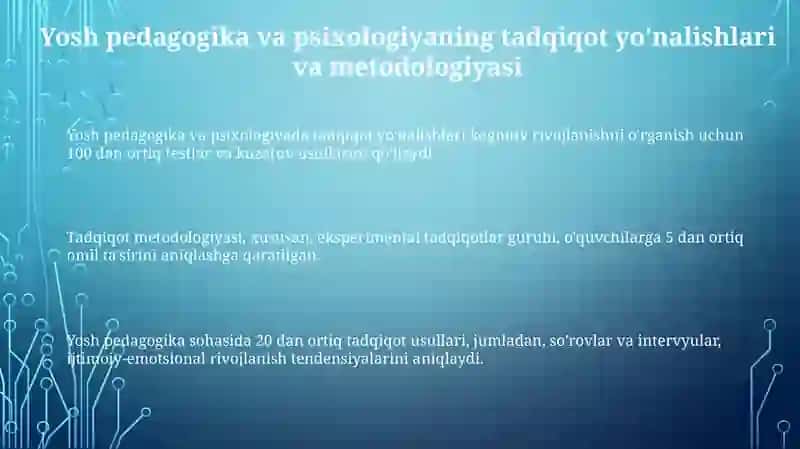 Yosh pedagogik va psixologiya fanining tadqiqot sohasi va muamolari 3