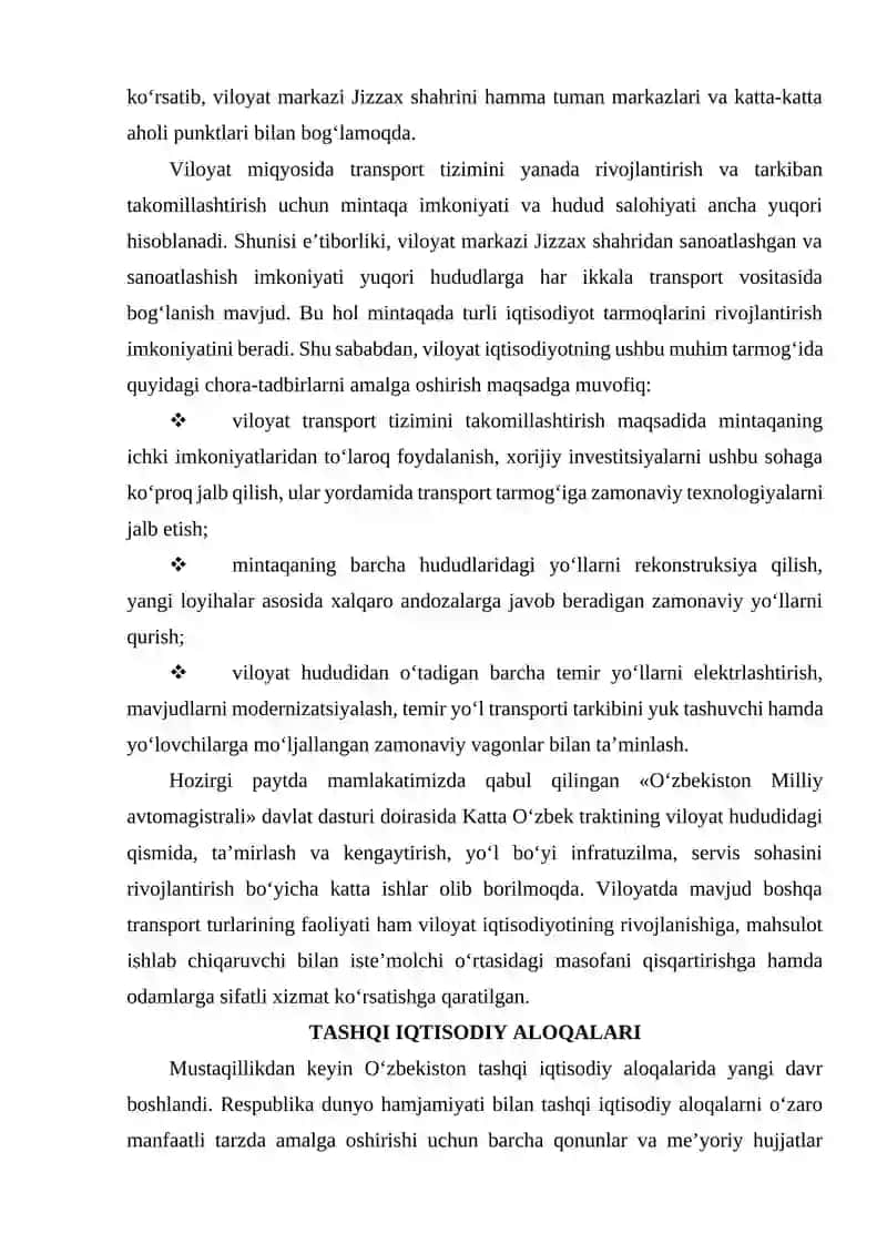 Transporti va tashqi iqtisodiy aloqalari 3