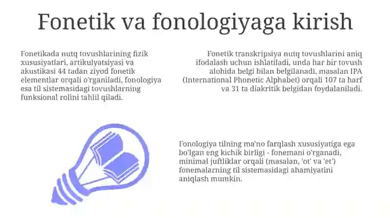 Fonetik va fonologiyaga kirish 3