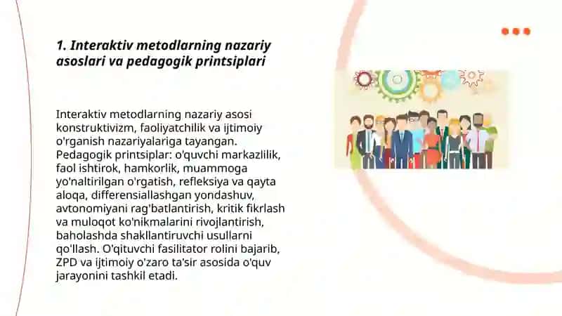 Ta'lim jarayonida interaktiv metodlarni qo'llash metodikasi 3