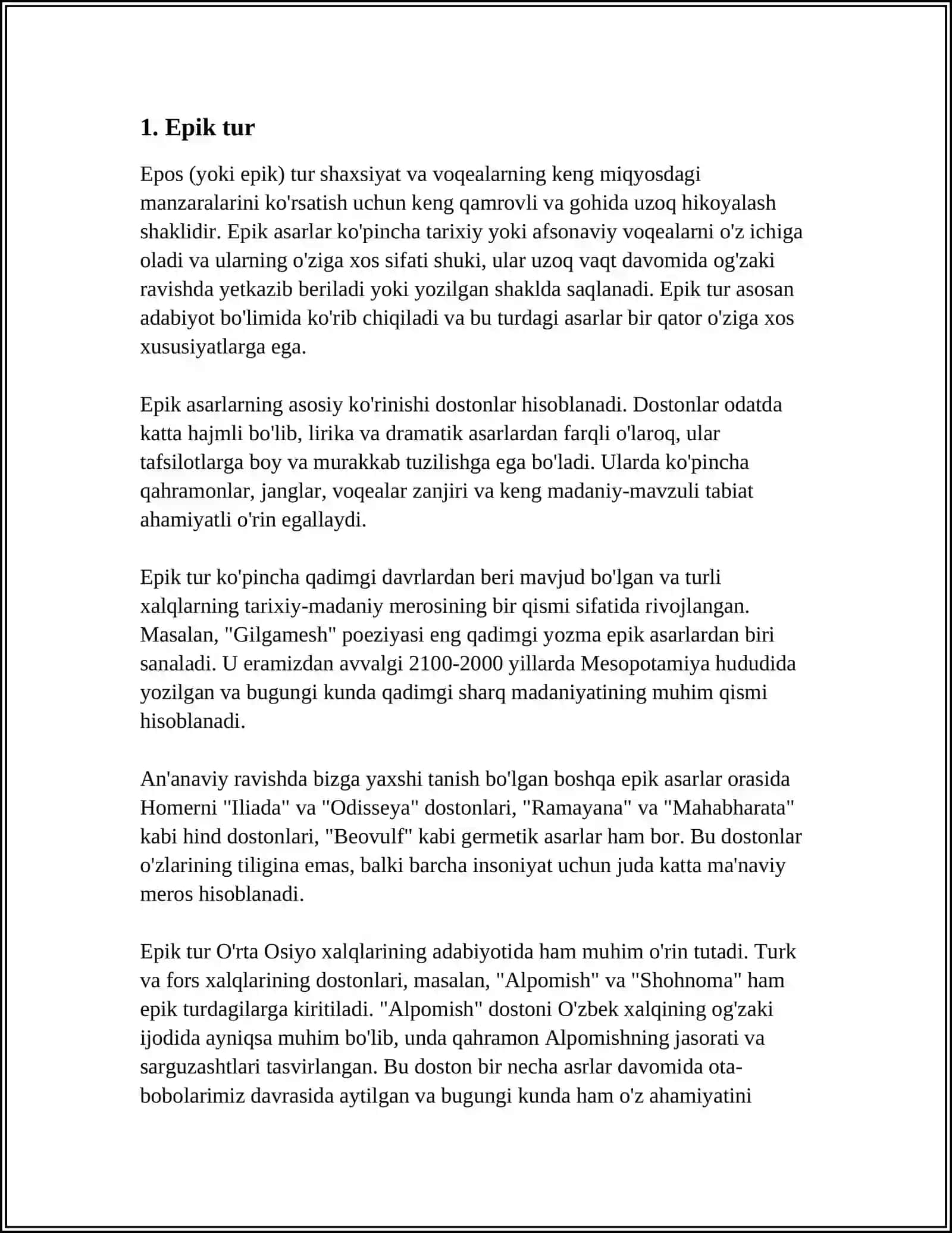 ADABIY TUR VA JANRLAR 3