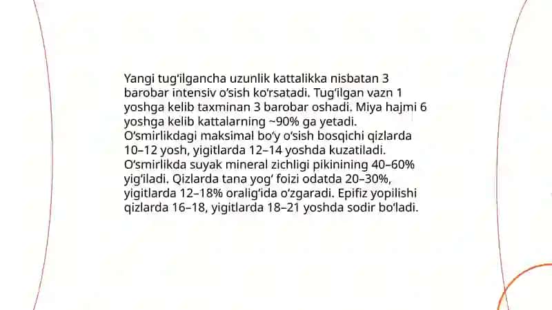 Yoshlik davrlarining morfologik va fiziologik xususiyatlari 3