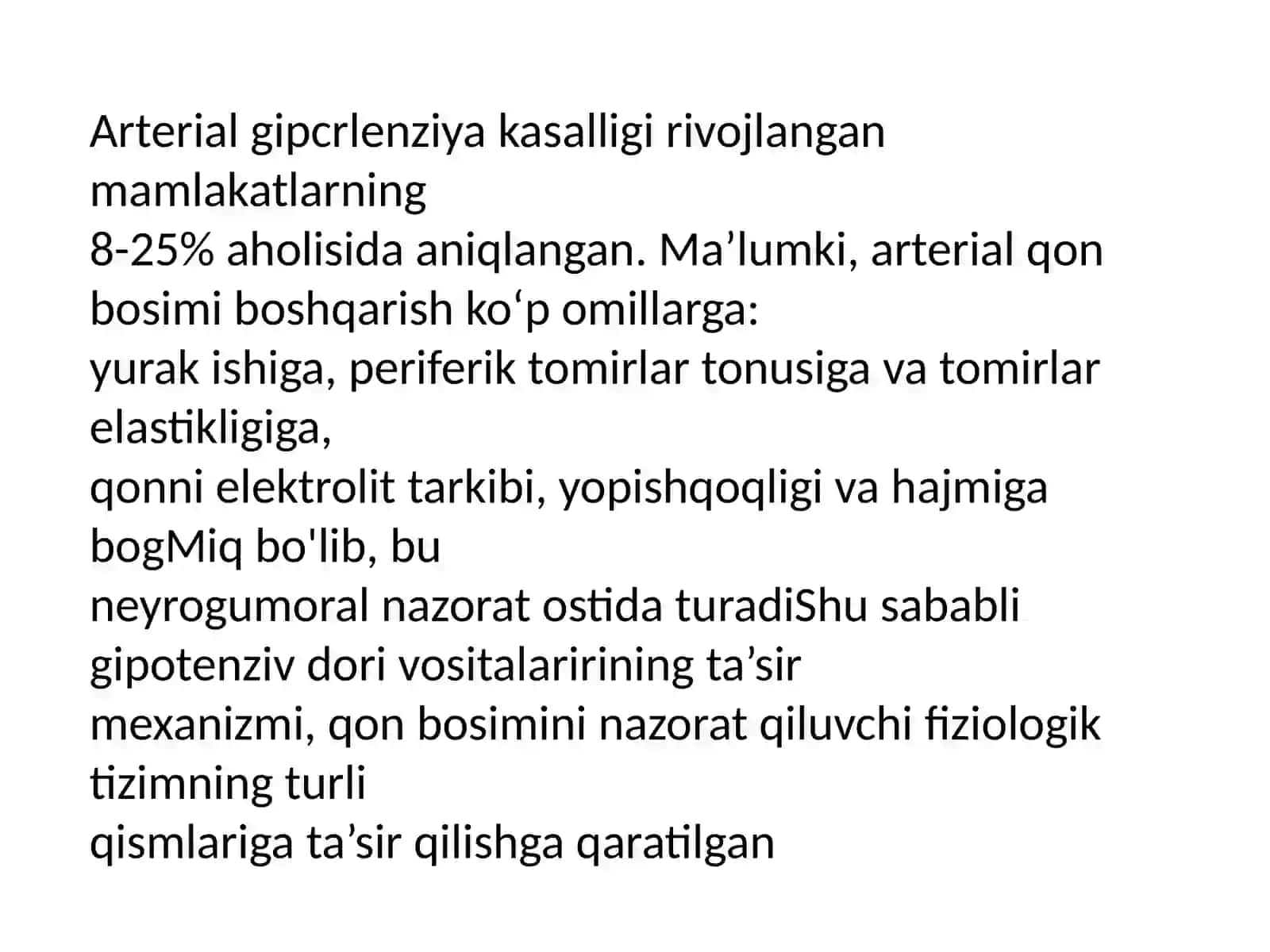 QON TOMIRLAR TONUSIGA TA’SIR ETUVCHI DORI VOSITALARI KLINIK FARMAKOLOGIYASI 3