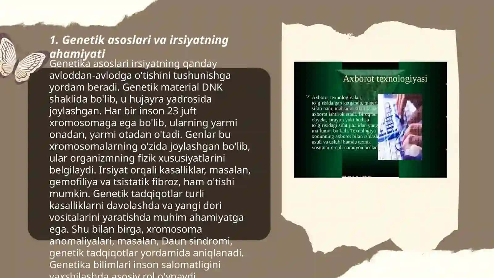 Genetik va irsiy kasalliklar haqida tushuncha 3