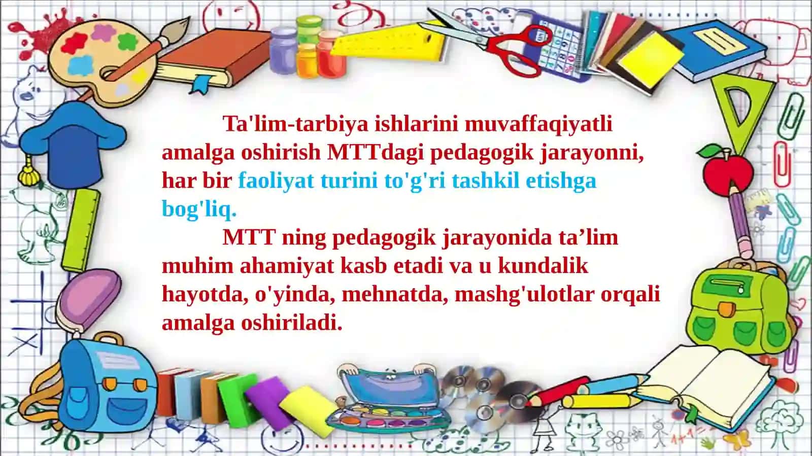 O‘quv faoliyatini tashkil etish 3