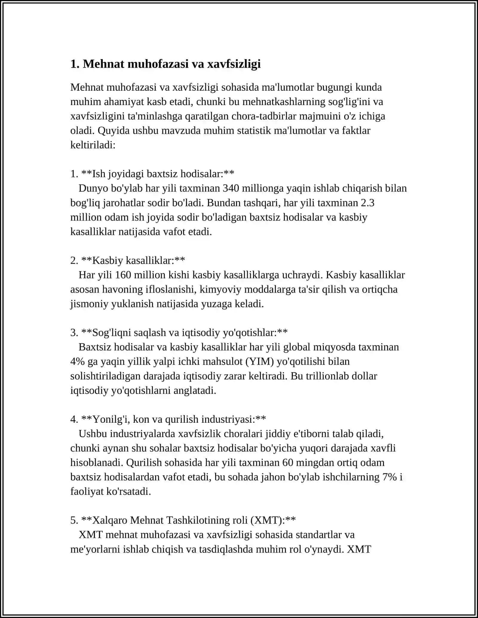 DAVOLASH-PROFILAKTIKA MUASSASALARIDA TIBBIY XODIMLARNING SALOMATLIGINI TA’MINLOVCHI MEHNAT SHAROITLARINI TASHKIL QILISH 3