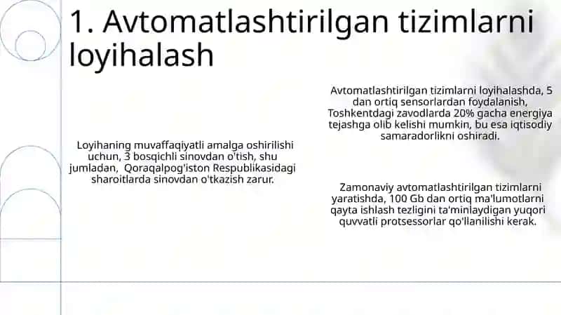 Avtomatlashtirilgan Tizimlar 3