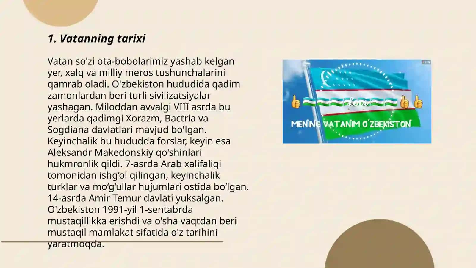 Vatanning tarixi 3