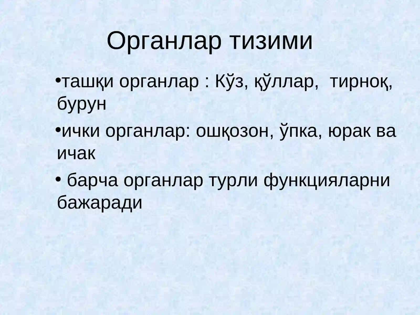 Органлар тизими 3