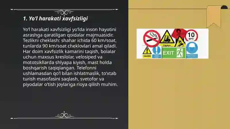 Xavfsiz hayot 3