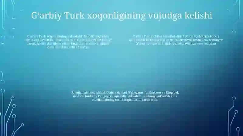 O‘Zbek Davlatchiligi Shakllanishi Va Rivojlanish Bosqichlari 3
