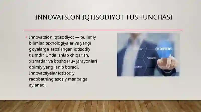 INNOVATSION IQTISODIYOTNI RIVOJLANTIRISHDA XORIJIY TAJRIBALARDAN FOYDALANISH 3