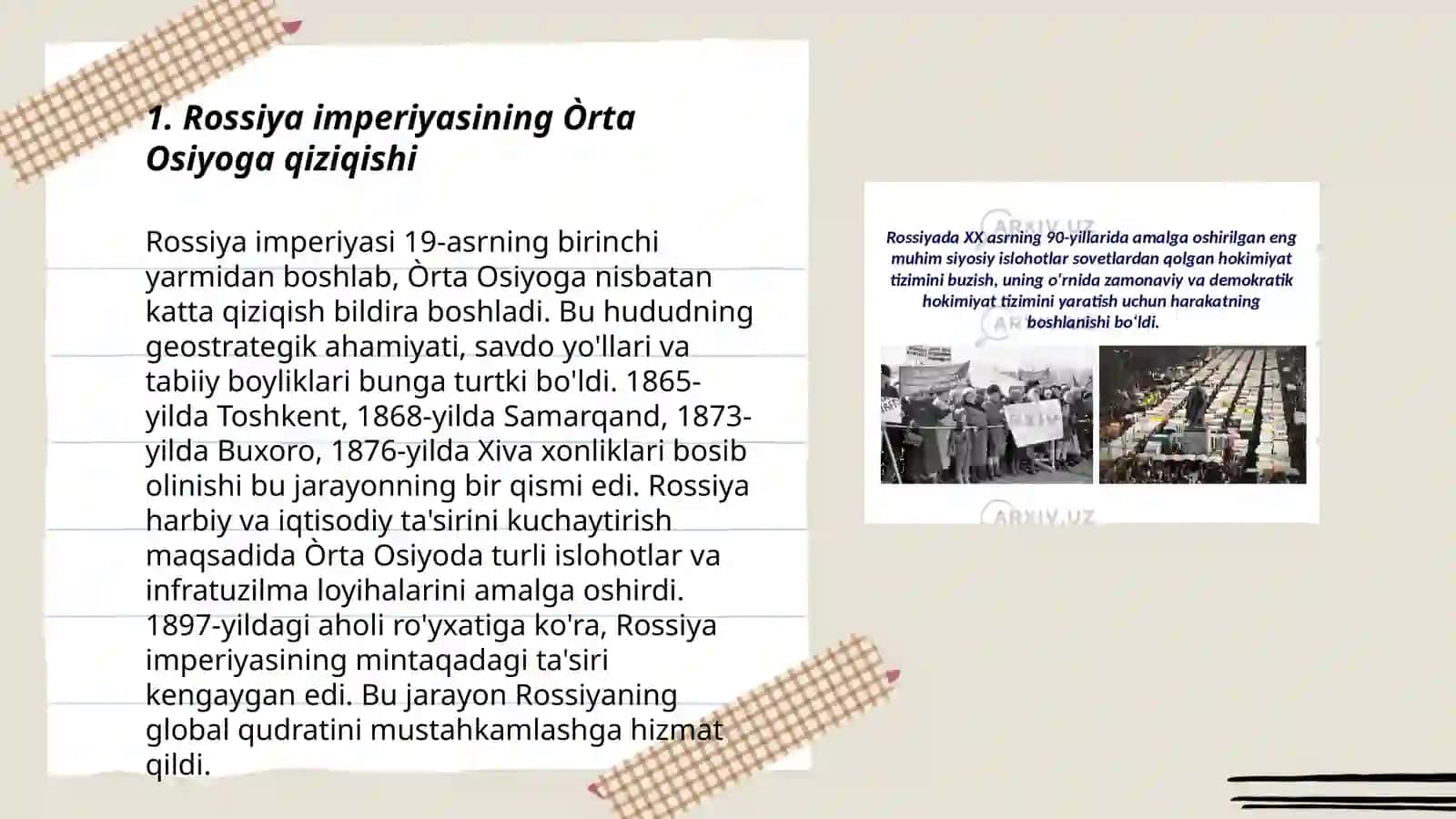 Rossiya imperiyasining Òrta Osiyoga harbiy yurishlari 3