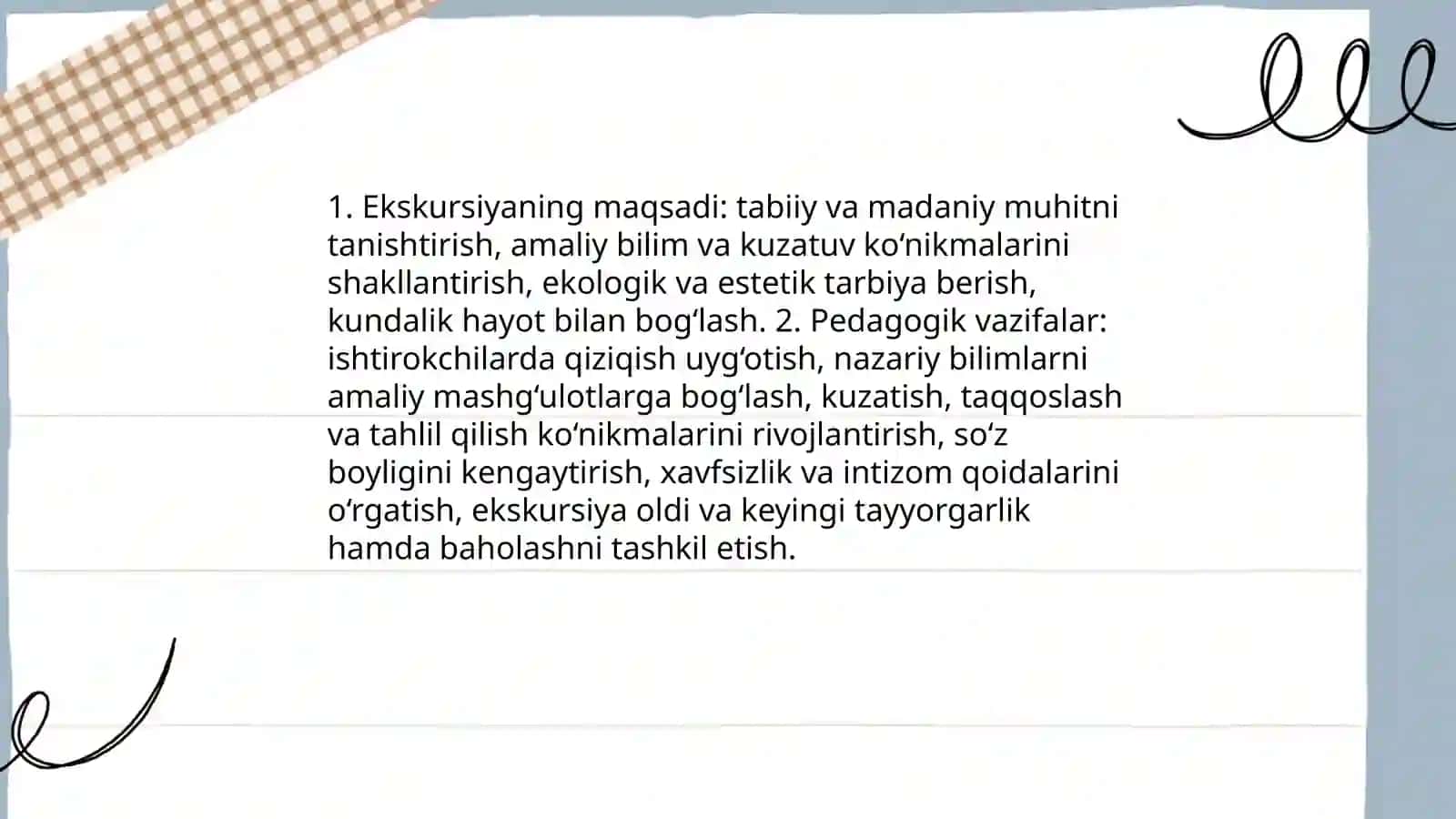 Bolalarni ekskusiyaga tayyorlash 3