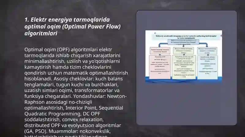Energetikaning dolzarb muammolarini hal qilishda algoritınik yondashuvlar 3