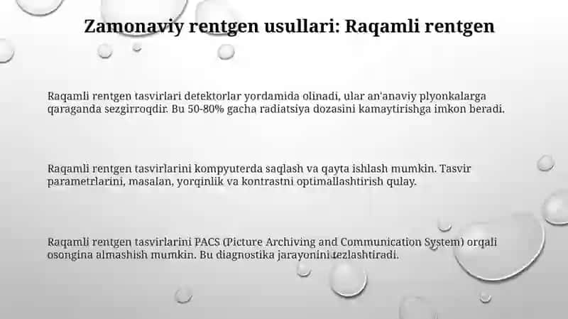 Zamonaviy rentgenoligik usullar 3