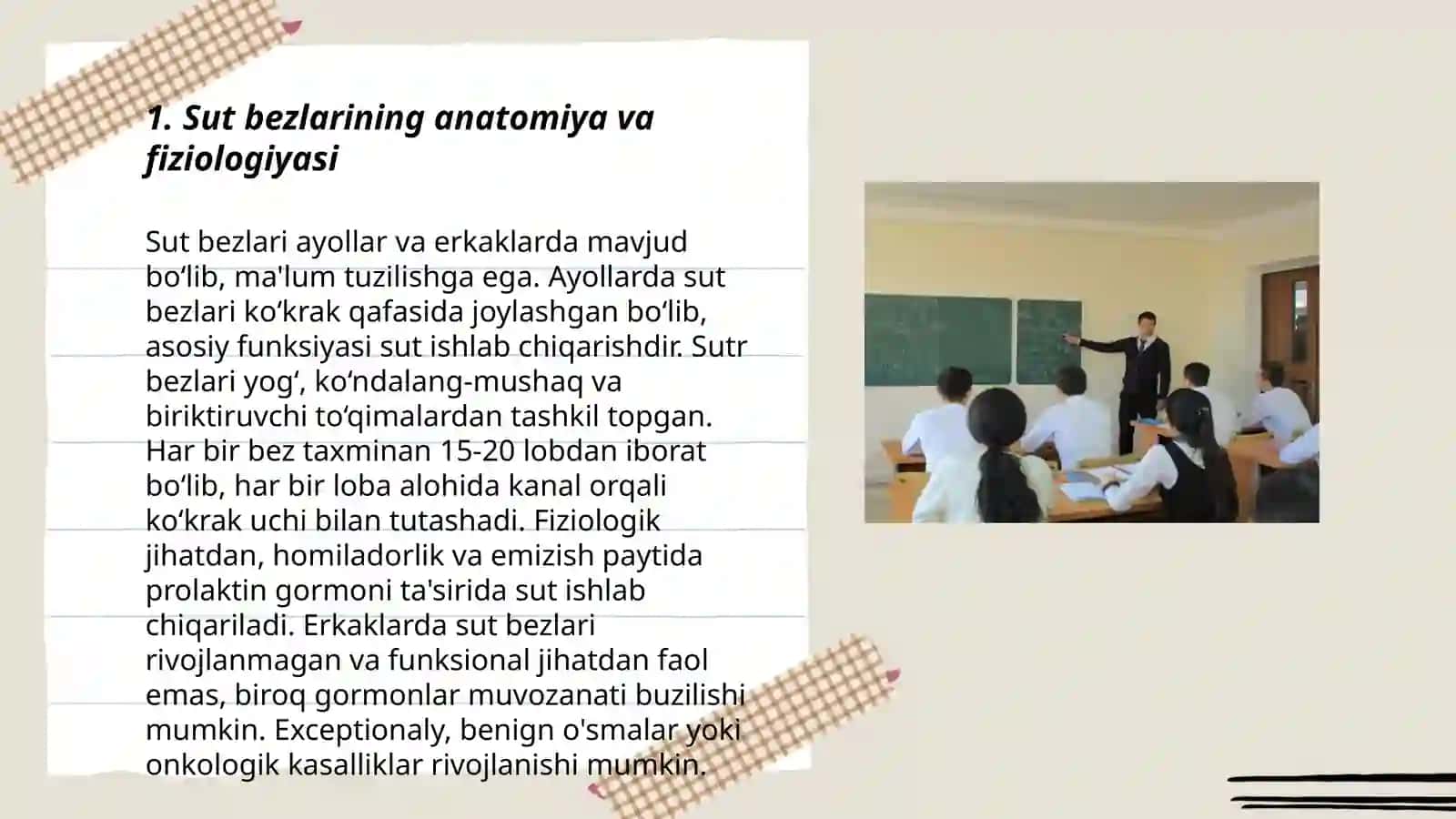 Sut bezlari faoliyatining boshqariluvi, sut bezlarining yoshga qarab o'zgarishi 3