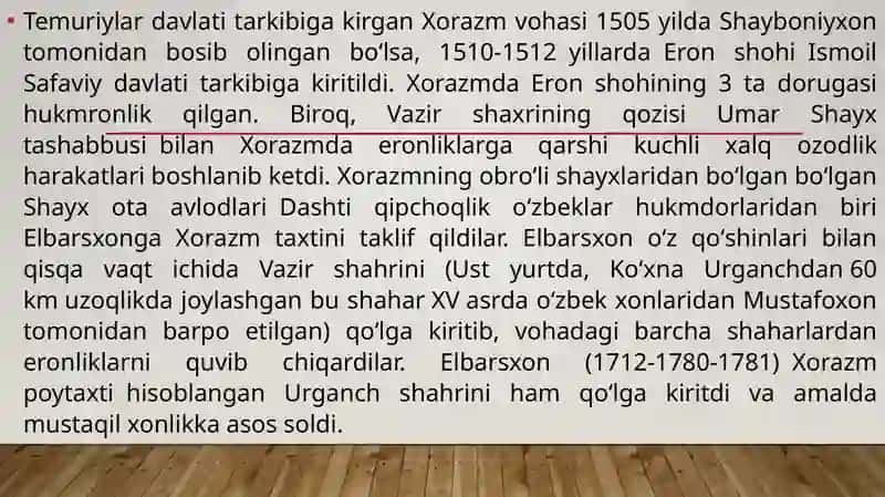 XIVA HONLIGI TARIXIY GEOGRAFIYASI 3