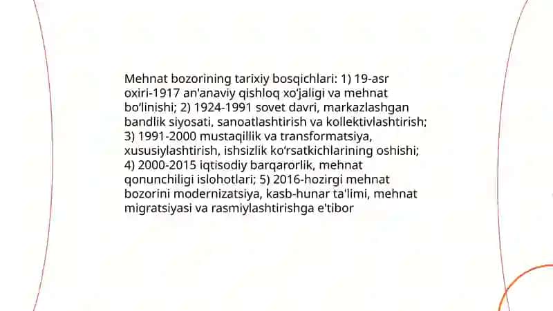 Oʻzbekiston Respublikasi mehnat bozorining shakllanishi va ishsizlikning oʻziga xos shakllari 3