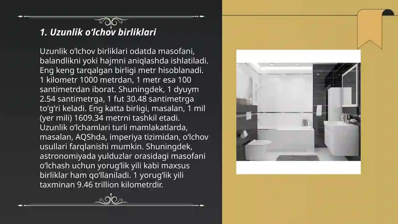 Uzunlik va yuza oʻlchov birliklari.Massa va sigʻim oʻlchov birliklari.Vaqt oʻlchov metodikasi 3