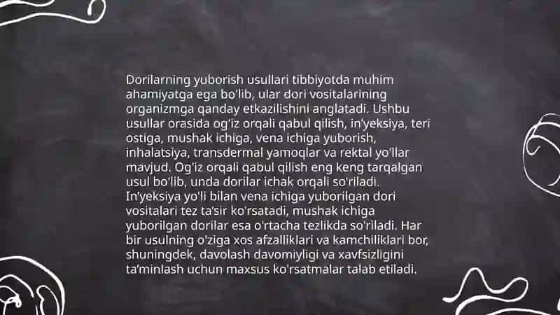 Dorilarning yuborish usullari 3
