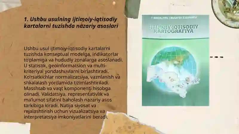 Ijtmoiy-iqtisodiy kartalarni tuzishda ushbu usulni qulanilishi 3