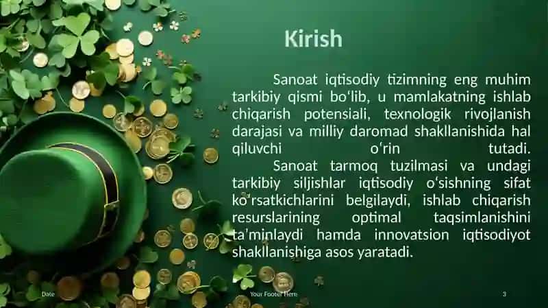 Sanoat tarmoq tuzilmasi va tarkibiy siljishlar 3