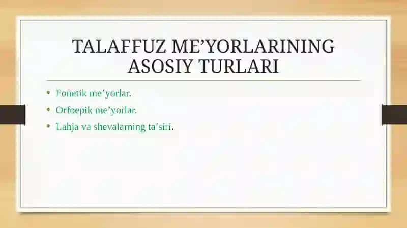 Ta’lim bo’g’inlarida talaffuz me’yorlari tavsifi 3