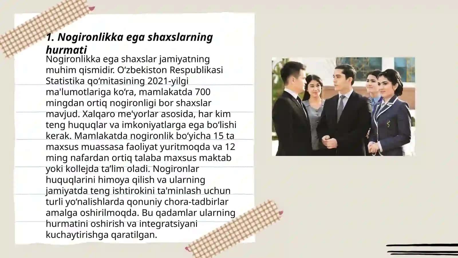 Nogironlikka ega bo'lgan shaxslar bilan muloqot qilishning ahloqiy meyorlari 3