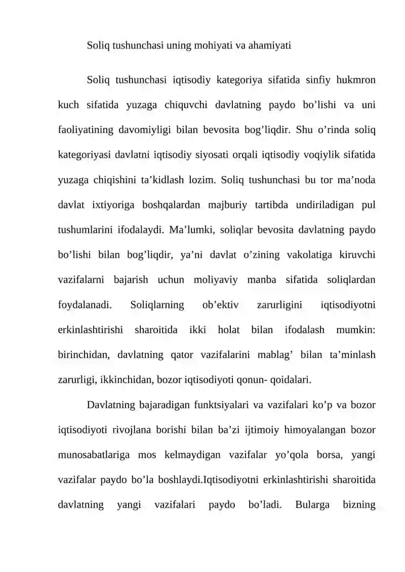 Soliqlar, ularning vazifalari va turlari 3