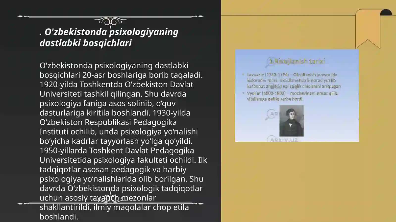 O'zbekistonda psixologiya fanining rivojlanish tarixi 3