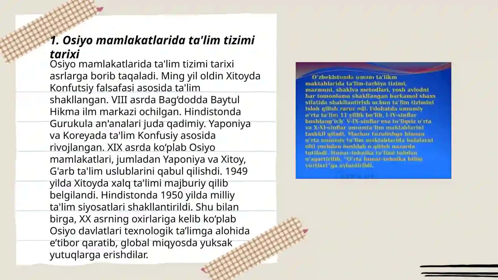 Ta'lim tarbiya jarayonining xususiyatlari 3