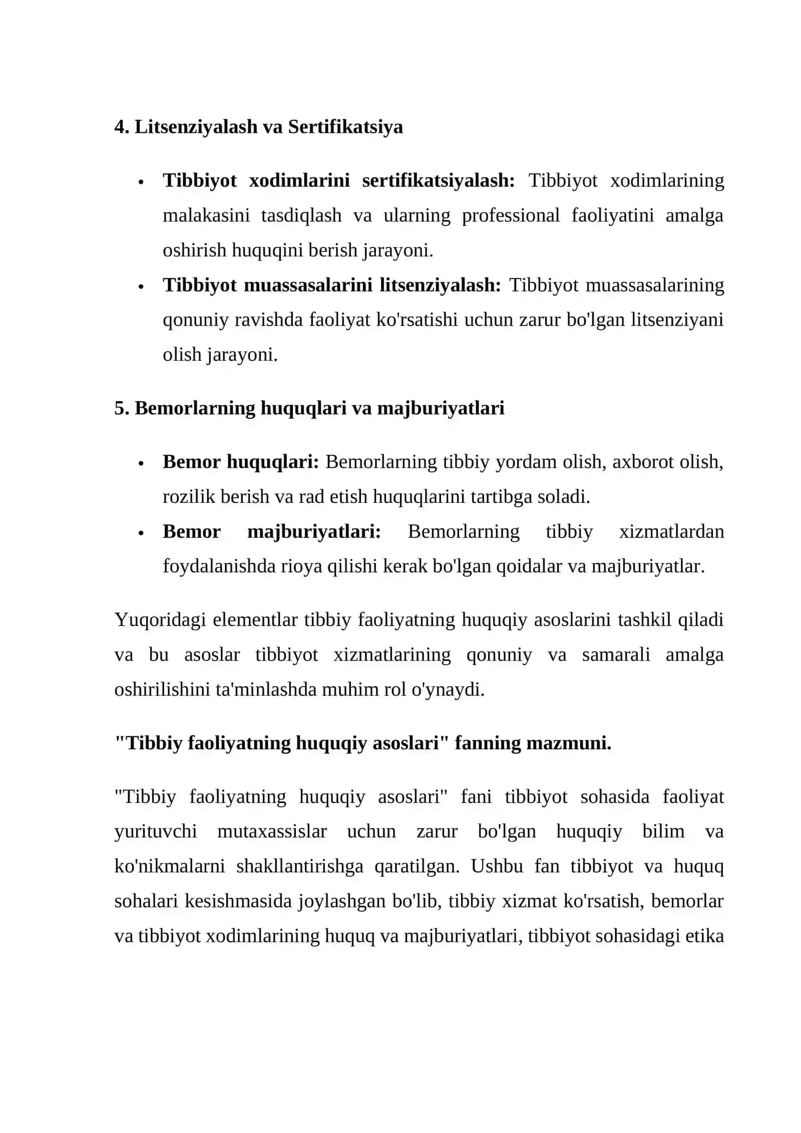 Tibbiy faoliyatning huquqiy asoslari 3